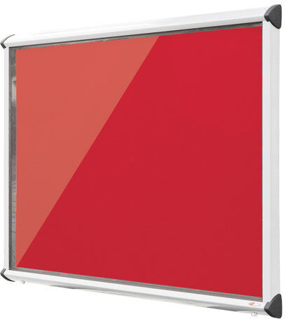 Symple Stuff Exterior Wall Mounted Bulletin Board Symple Stuff Size: 57cm H x 71.2cm W, Frame Finish: White, Colour: Scarlet  - Size: 57cm H x 71.2cm W Symple Stuff Exterior Wall Mounted Bulletin Board Symple Stuff Size: 57cm H x 71.2cm W, Frame Finish: White, Colour: Scarlet  - Size: 57cm H x 71.2cm W
