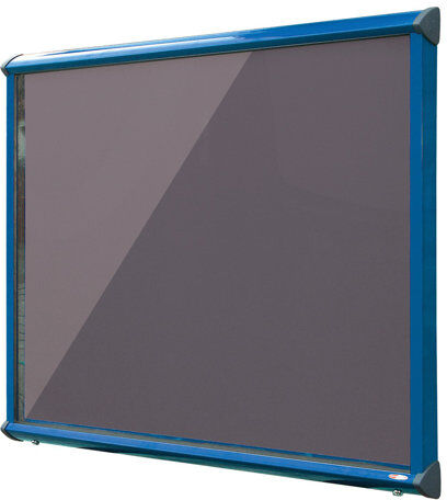 Symple Stuff Exterior Wall Mounted Bulletin Board Symple Stuff Size: 105cm H x 139.7cm W, Frame Finish: Green, Colour: Gunmetal  - Size: 105cm H x 139.7cm W Symple Stuff Exterior Wall Mounted Bulletin Board Symple Stuff Size: 105cm H x 139.7cm W, Frame Finish: Green, Colour: Gunmetal  - Size: 105cm H x 139.7cm W