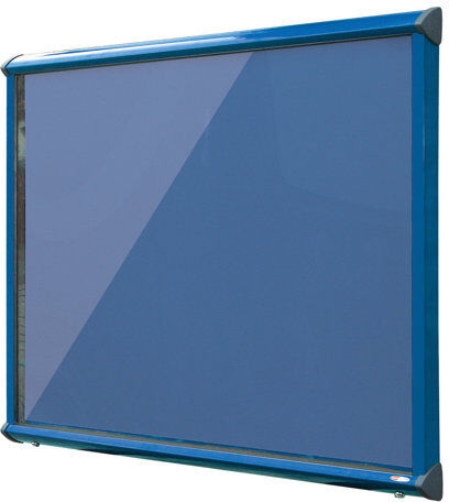 Symple Stuff Exterior Wall Mounted Bulletin Board Symple Stuff Size: 57cm H x 71.2cm W, Frame Finish: Blue, Colour: Blueberry  - Size: 57cm H x 71.2cm W Symple Stuff Exterior Wall Mounted Bulletin Board Symple Stuff Size: 57cm H x 71.2cm W, Frame Finish: Blue, Colour: Blueberry  - Size: 57cm H x 71.2cm W