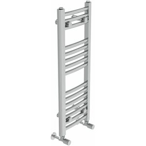 Belfry Heating Cano Curved Heated Towel Rail Radiator Bathroom Ladder Warmer Chrome 80cm H x 30cm W x 3.4cm D