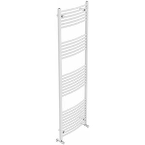 Belfry Heating Cano Curved Heated Towel Rail Radiator Bathroom Ladder Warmer White 180cm H x 60cm W x 5.6cm D