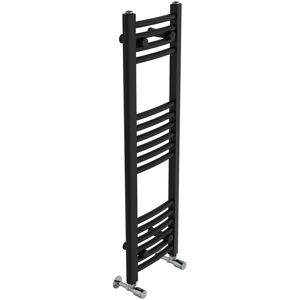 Belfry Heating Cano Curved Heated Towel Rail Radiator Bathroom Ladder Warmer Black 100cm H x 30cm W x 3.4cm D
