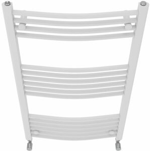 Belfry Heating Cano Curved Heated Towel Rail Radiator Bathroom Ladder Warmer White 100cm H x 60cm W x 5.6cm D