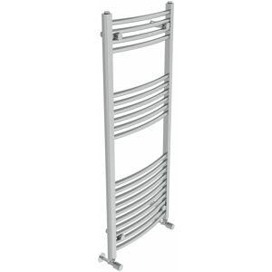Belfry Heating Cano Curved Heated Towel Rail Radiator Bathroom Ladder Warmer Chrome 120cm H x 50cm W x 5.2cm D