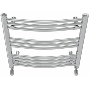 Belfry Heating Cano Curved Heated Towel Rail Radiator Bathroom Ladder Warmer Chrome 60cm H x 60cm W x 5.6cm D