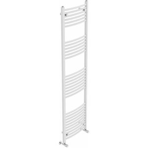 Belfry Heating Cano Curved Heated Towel Rail Radiator Bathroom Ladder Warmer White 180cm H x 50cm W x 5.2cm D