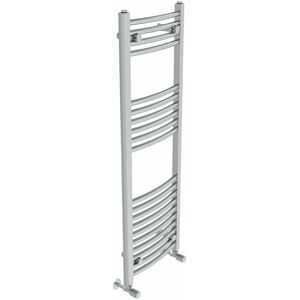 Belfry Heating Cano Curved Heated Towel Rail Radiator Bathroom Ladder Warmer Chrome 120cm H x 40cm W x 4.5cm D