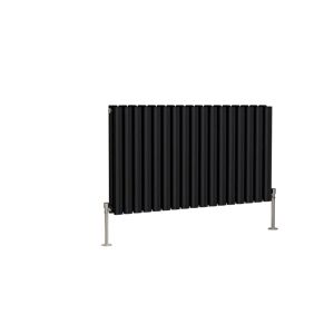 Belfry Heating Shirly Horizontal Double Oval Panel Radiator gray 60.0 H x 100.3 W cm