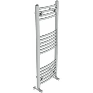 Belfry Heating Cano Curved Heated Towel Rail Radiator Bathroom Ladder Warmer gray 100.0 H x 40.0 W x 4.5 D cm