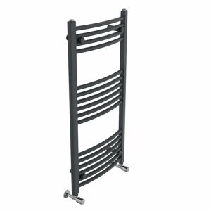 Belfry Heating Cano Curved Heated Towel Rail Radiator Bathroom Ladder Warmer gray 100.0 H x 50.0 W x 5.2 D cm