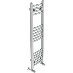 Belfry Heating Cano Curved Heated Towel Rail Radiator Bathroom Ladder Warmer gray 100.0 H x 30.0 W x 3.4 D cm