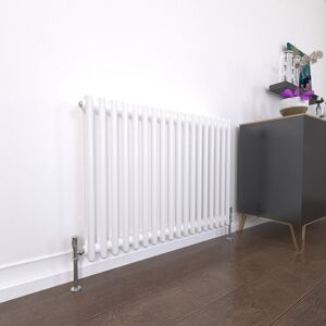 Ebern Designs Traditional 2 3 Column Radiator Cast Iron Style Heating Anthracite 60cm H x 101cm W x 7cm D