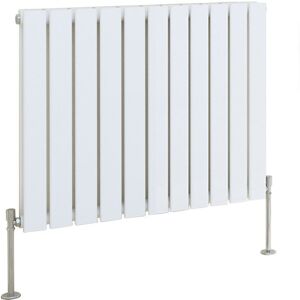 Belfry Heating Shonda Horizontal Double Flat Panel Radiator Gloss White 60cm H x 74.8cm W