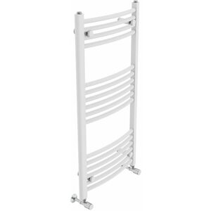 Belfry Heating Cano Curved Heated Towel Rail Radiator Bathroom Ladder Warmer White 100cm H x 50cm W x 5.2cm D