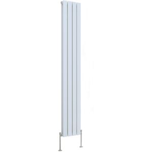 Belfry Heating Shonna Vertical Double Flat Panel Radiator Gloss White 180cm H x 27.2cm W