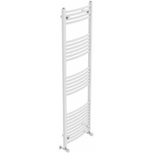 Belfry Heating Cano Curved Heated Towel Rail Radiator Bathroom Ladder Warmer White 160cm H x 50cm W x 5.2cm D