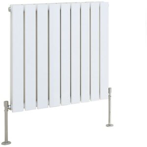 Belfry Heating Shonda Horizontal Double Flat Panel Radiator Gloss White 60cm H x 61.2cm W
