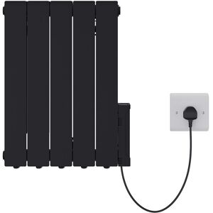 Ebern Designs Saheli Electric Wall Mounted Space Heater Black 57.5cm H x 45.5cm W x 8cm D