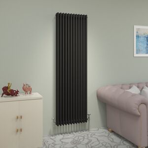 Belfry Heating Gilchrist Vertical Traditional Column Radiator Black 1800mm x 562mm x 100mm