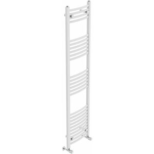 Belfry Heating Cano Curved Heated Towel Rail Radiator Bathroom Ladder Warmer White 160cm H x 40cm W x 4.5cm D