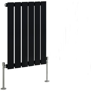 Belfry Heating Shonnard Vertical Single Flat Panel Radiator Normal Black 60cm H x 40.8cm W