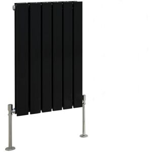Belfry Heating Shonna Vertical Double Flat Panel Radiator Normal Black 60cm H x 40.8cm W