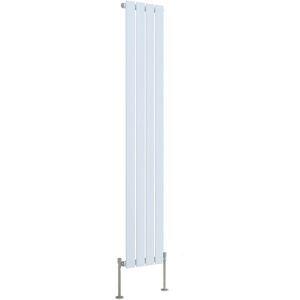 Belfry Heating Shonnard Vertical Single Flat Panel Radiator Gloss White 160cm H x 27.2cm W