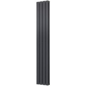 Belfry Heating Shonna Vertical Double Flat Panel Radiator Anthracite 180cm H x 27.2cm W