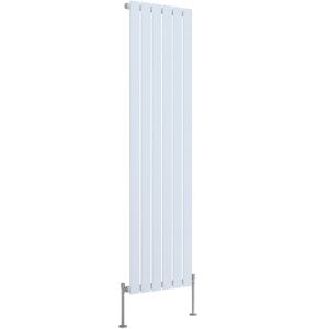 Belfry Heating Shonnard Vertical Single Flat Panel Radiator Gloss White 160cm H x 40.8cm W