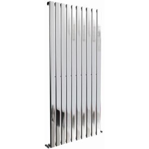Belfry Heating Shonnard Vertical Single Flat Panel Radiator Chrome 160cm H x 68cm W