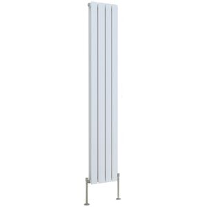 Belfry Heating Shonna Vertical Double Flat Panel Radiator Gloss White 160cm H x 27.2cm W