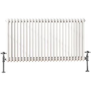 Belfry Heating Tryphosa Traditional 2 Column Horizontal Designer Radiator White 60cm H x 119cm W