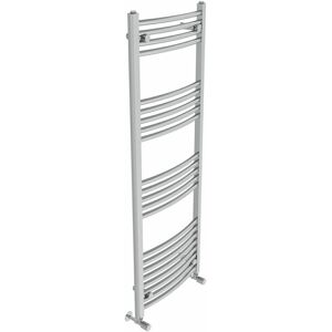 Belfry Heating Cano Curved Heated Towel Rail Radiator Bathroom Ladder Warmer Chrome 140cm H x 50cm W x 5.2cm D