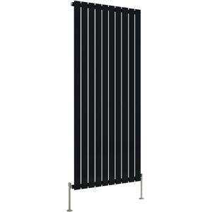 Belfry Heating Shonnard Vertical Single Flat Panel Radiator Normal Black 160cm H x 68cm W