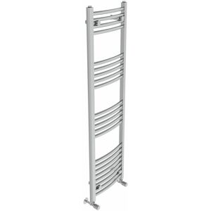 Belfry Heating Cano Curved Heated Towel Rail Radiator Bathroom Ladder Warmer Chrome 140cm H x 40cm W x 4.5cm D