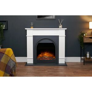 Chesterfield Adam 110Cm W Electric Fireplace white 97.0 H x 110.0 W x 38.0 D cm