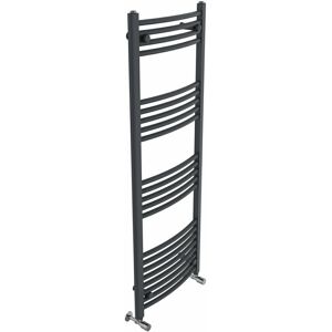 Belfry Heating Cano Curved Heated Towel Rail Radiator Bathroom Ladder Warmer Dark Grey 140cm H x 50cm W x 5.2cm D Belfry Heating Cano Curved Heated Towel Rail Radiator Bathroom Ladder Warmer Dark Grey 140cm H x 50cm W x 5.2cm D