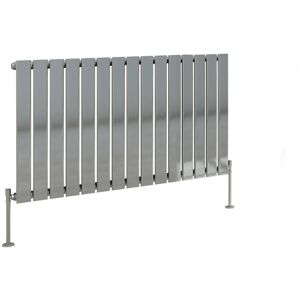 Belfry Heating Adah Horizontal Single Flat Panel Radiator Chrome 600mm H x 1020mm W x 52mm D Belfry Heating Adah Horizontal Single Flat Panel Radiator Chrome 600mm H x 1020mm W x 52mm D