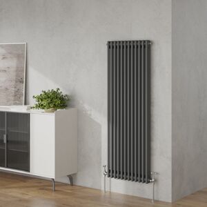 Belfry Heating Valda Vertical Traditional 2 Column Designer Radiator Anthracite 150cm H x 56cm W Belfry Heating Valda Vertical Traditional 2 Column Designer Radiator Anthracite 150cm H x 56cm W