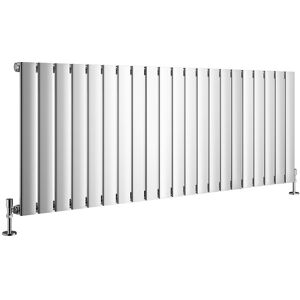 Belfry Heating Shonta Horizontal Single Flat Panel Radiator Chrome 60cm H x 102cm W Belfry Heating Shonta Horizontal Single Flat Panel Radiator Chrome 60cm H x 102cm W