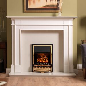 Dimplex Atherton Optimyst Water Vapour Technology Electric Inset Fire, Brass, 46.3 cm W Brass 61.4cm H X 46.3cm W X 19.6cm D Dimplex Atherton Optimyst Water Vapour Technology Electric Inset Fire, Brass, 46.3 cm W Brass 61.4cm H X 46.3cm W X 19.6cm D