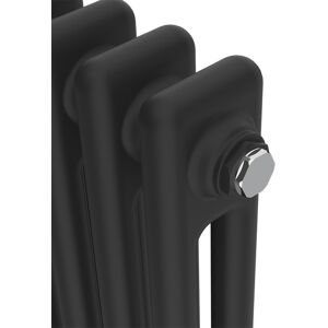 Belfry Heating Dyson Horizontal Traditional Column Radiator Black Black 30cm H x 83cm W x 7cm D Belfry Heating Dyson Horizontal Traditional Column Radiator Black Black 30cm H x 83cm W x 7cm D