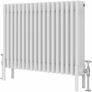Symple Stuff Altynay Horizontal Traditional 4 Column Radiator White 600mm H x 830mm W x 140mm D Symple Stuff Altynay Horizontal Traditional 4 Column Radiator White 600mm H x 830mm W x 140mm D