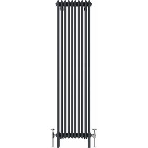 Belfry Heating Adams Vertical Traditional 4 Column Radiator 1800x470mm Anthracite 1,800mm H X 470mm W X 140mm D Belfry Heating Adams Vertical Traditional 4 Column Radiator 1800x470mm Anthracite 1,800mm H X 470mm W X 140mm D