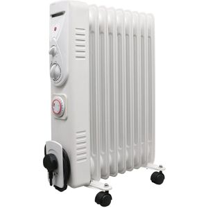 Belfry Heating Kaius 9 Fin 2000w Oil Filled Radiator Portable Electric Heater wtih Timer & Thermostat White 60cm H X 24cm W X 40cm D Belfry Heating Kaius 9 Fin 2000w Oil Filled Radiator Portable Electric Heater wtih Timer & Thermostat White 60cm H X 24cm W X 40cm D