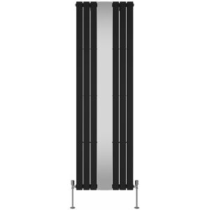 Belfry Heating Flat Double Panel Vertical Designer Mirror Radiator Black 1800cm H x 553cm W x 64cm D Belfry Heating Flat Double Panel Vertical Designer Mirror Radiator Black 1800cm H x 553cm W x 64cm D