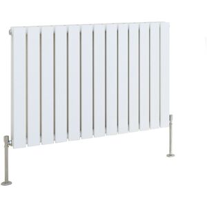 Belfry Heating Shonda Horizontal Double Flat Panel Radiator Gloss White 60cm H x 88.4cm W Belfry Heating Shonda Horizontal Double Flat Panel Radiator Gloss White 60cm H x 88.4cm W