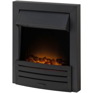 Adam Electric Inset Fire Black 59.3cm H X 50.7cm W X 14.6cm D Adam Electric Inset Fire Black 59.3cm H X 50.7cm W X 14.6cm D