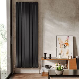 Belfry Heating Carney Vertical Flat Panel Radiator Black 1800cm H x 608cm W x 61cm D Belfry Heating Carney Vertical Flat Panel Radiator Black 1800cm H x 608cm W x 61cm D