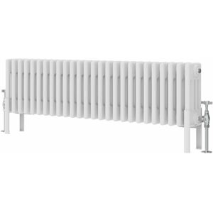 Symple Stuff Altynay Horizontal Traditional 4 Column Radiator White 300mm H x 1190mm W x 140mm D Symple Stuff Altynay Horizontal Traditional 4 Column Radiator White 300mm H x 1190mm W x 140mm D